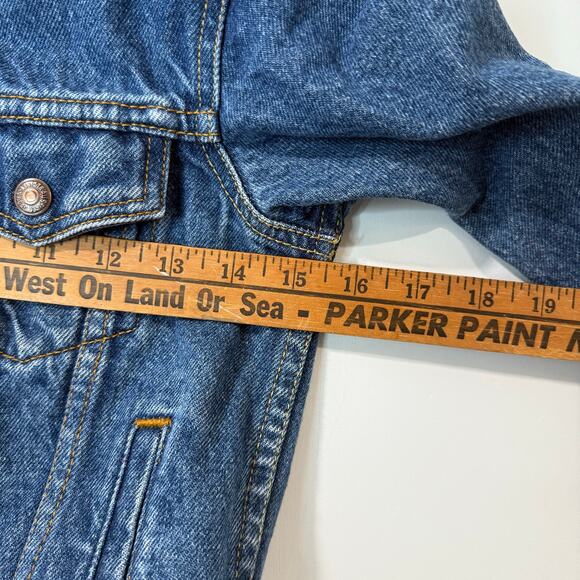 Levi's Youth Kids Trucker Jacket Jean Denim Cotton Blue 6 - Picture 4 of 5